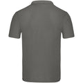 Light Graphite - Back - Fruit Of The Loom Mens Original Pique Polo Shirt