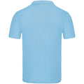 Sky Blue - Back - Fruit of the Loom Mens Original Pique Polo Shirt
