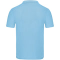 Sky Blue - Back - Fruit Of The Loom Mens Original Pique Polo Shirt
