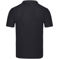 Black - Back - Fruit Of The Loom Mens Original Pique Polo Shirt