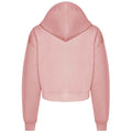 Dusty Pink - Back - Awdis Womens-Ladies Cropped Hoodie