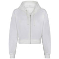 Arctic White - Front - Awdis Womens-Ladies Cropped Hoodie