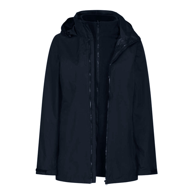Navy - Front - Regatta Womens-Ladies Classic Waterproof Padded Jacket