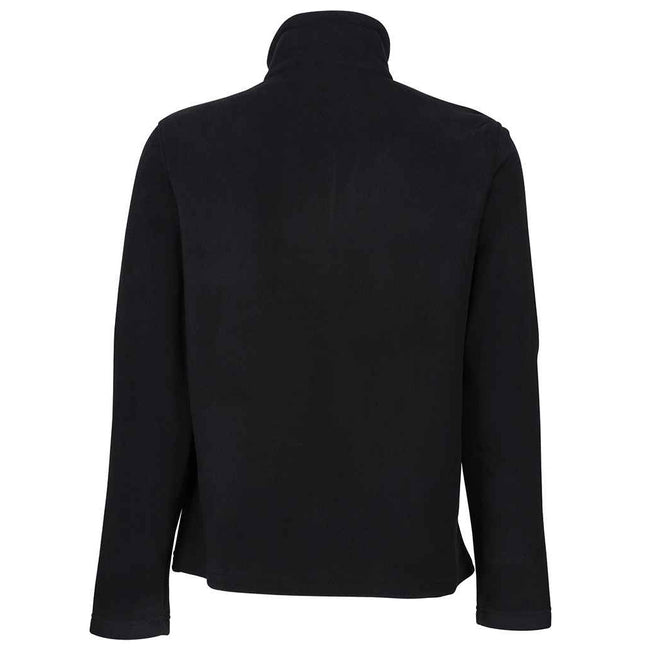 Black - Close up - Regatta Mens Honestly Made Recycled Half Zip Fleece