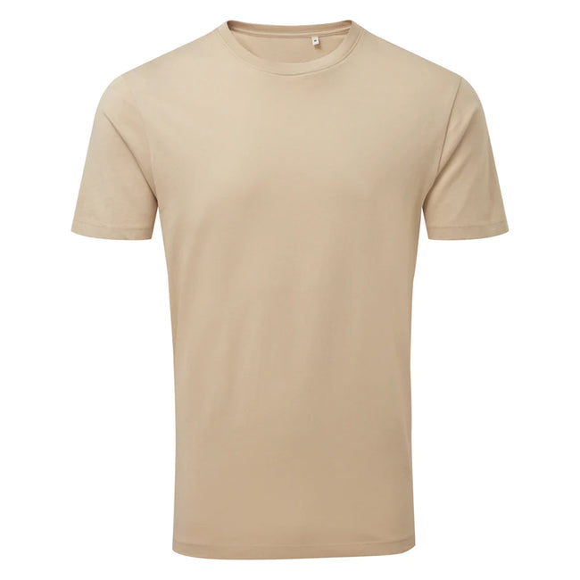 Desert Sand - Front - Anthem Mens Marl Organic T-Shirt