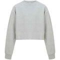 Heather Grey - Front - SF Minni Girls Crop Sweatshirt