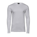 White - Front - Tee Jays Mens Interlock Long-Sleeved T-Shirt