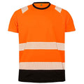 Fluorescent Orange - Front - Result Genuine Recycled Mens Safety T-Shirt