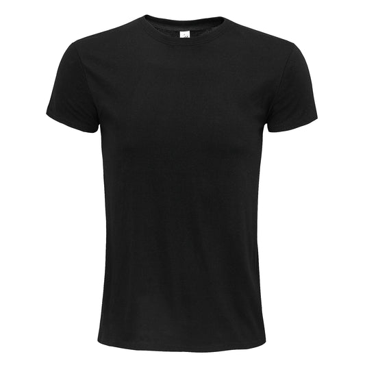 Deep Black - Front - SOLS Unisex Adult Epic Organic T-Shirt