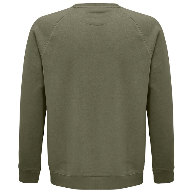 Khaki - Pack Shot - SOLS Unisex Adult Space Organic Raglan Sweatshirt