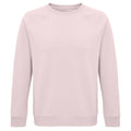 Pale Pink - Front - SOLS Unisex Adult Space Organic Raglan Sweatshirt