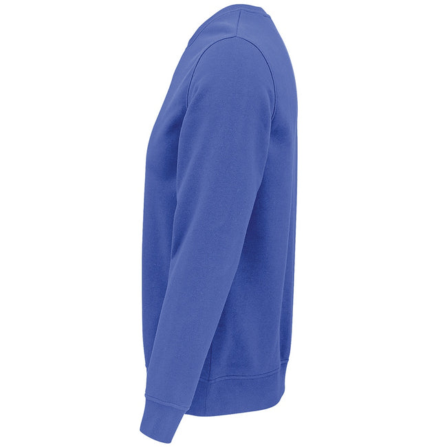 Royal Blue - Close up - SOLS Unisex Adult Comet Organic Sweatshirt