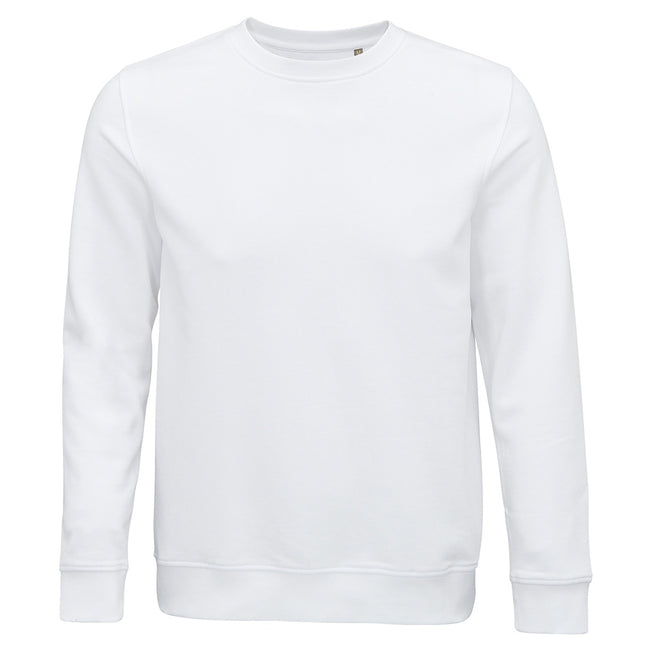 White - Front - SOLS Unisex Adult Comet Organic Sweatshirt