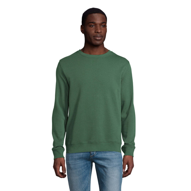 Bottle Green - Back - SOLS Unisex Adult Comet Organic Sweatshirt