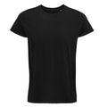 Deep Black - Front - SOLS Mens Crusader Organic T-Shirt