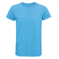 Aqua Blue - Front - SOLS Mens Crusader Organic T-Shirt