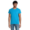 Aqua Blue - Back - SOLS Mens Crusader Organic T-Shirt