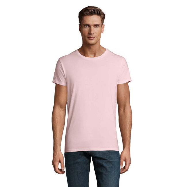 Pale Pink - Back - SOLS Mens Crusader Organic T-Shirt