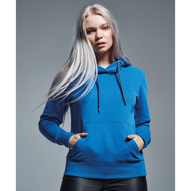 Royal Blue - Back - Anthem Womens-Ladies Organic Hoodie