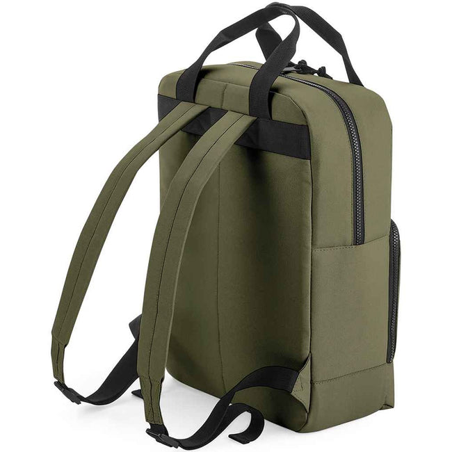 Military Green - Back - Bagbase Cooler Recycled Backpack