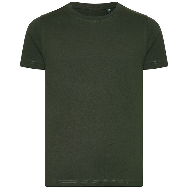 Bottle Green - Front - Ecologie Childrens-Kids Cascades Organic T-Shirt