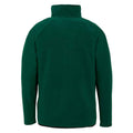Forest Green - Back - Result Genuine Recycled Mens Micro Zip Neck Fleece