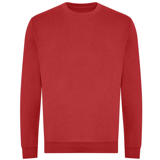 Fire Red - Front - Awdis Mens Organic Sweatshirt