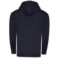 French Navy - Back - Awdis Mens Organic Full Zip Hoodie