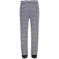Navy-White Stripe - Back - SF Minni Childrens-Kids Lounge Pants