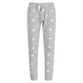 Heather Grey-White - Front - SF Childrens-Kids Stars Lounge Pants