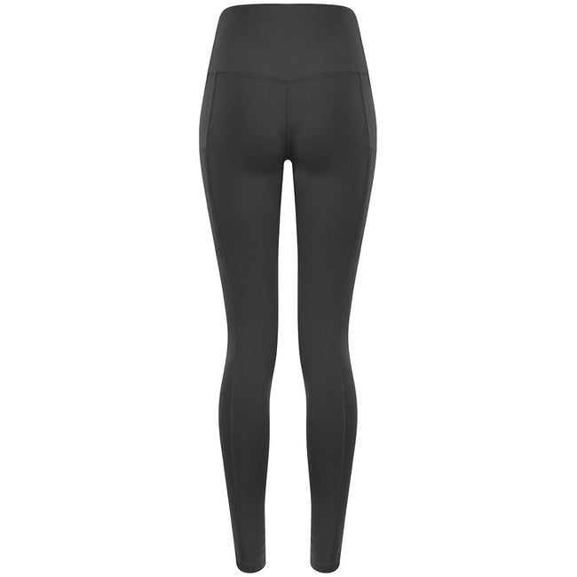 Charcoal - Back - Tombo Womens-Ladies Core Pocket Leggings