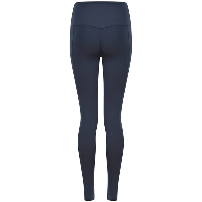 Navy - Back - Tombo Womens-Ladies Core Pocket Leggings