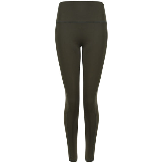 Olive Green - Front - Tombo Womens-Ladies Core Pocket Leggings