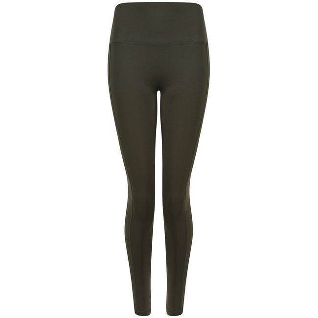Olive Green - Front - Tombo Womens-Ladies Core Pocket Leggings