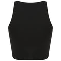Black - Side - SF Womens-Ladies Cropped Crop Top