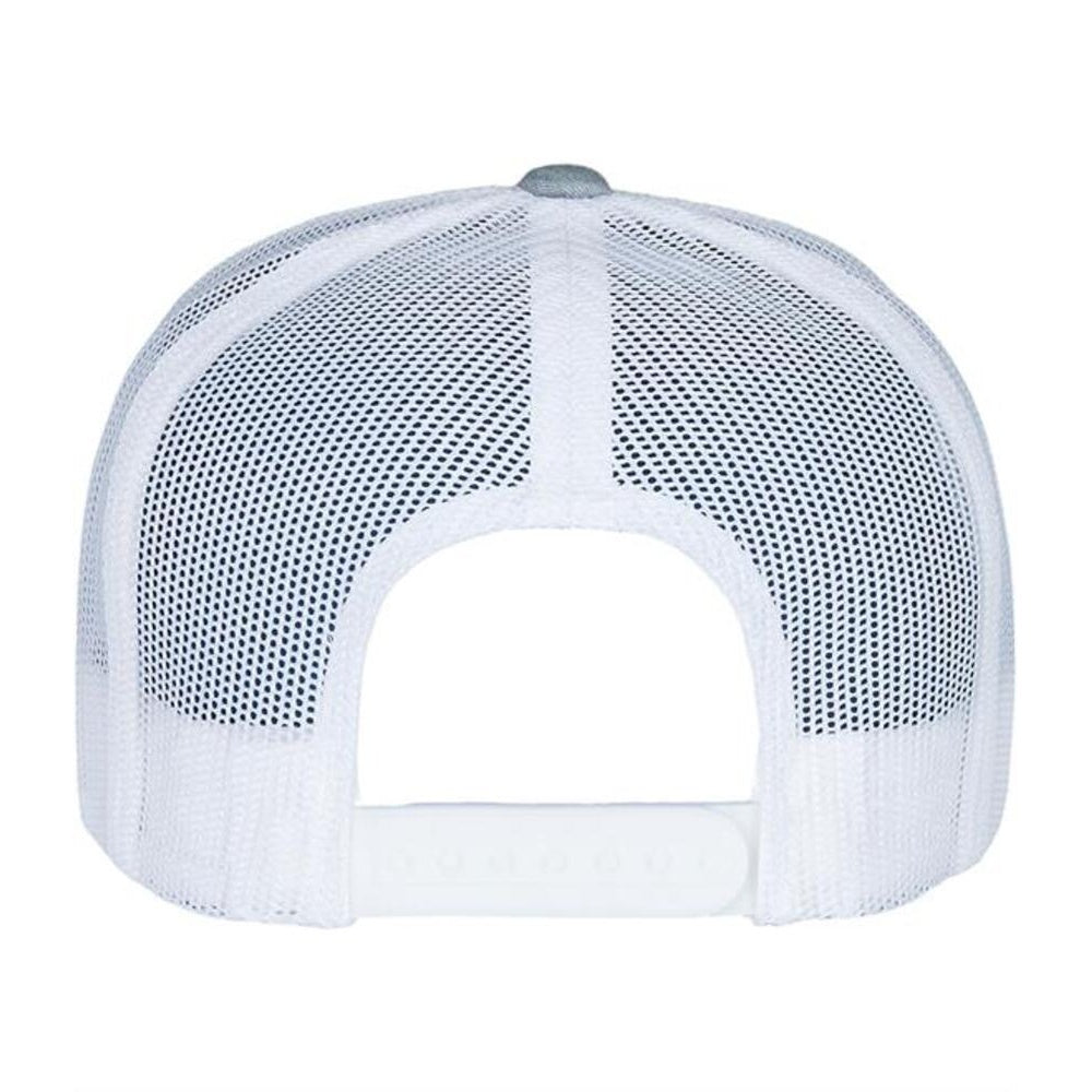 Grey-White Heather - Back - Flexfit Retro Two Tone Trucker Cap