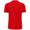 Red - Back - SOLS Mens Planet Pique Organic Polo Shirt