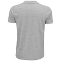 Grey Marl - Back - SOLS Mens Planet Pique Organic Polo Shirt