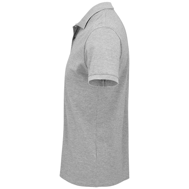 Grey Marl - Side - SOLS Mens Planet Pique Organic Polo Shirt