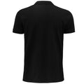 Black - Back - SOLS Mens Planet Pique Organic Polo Shirt