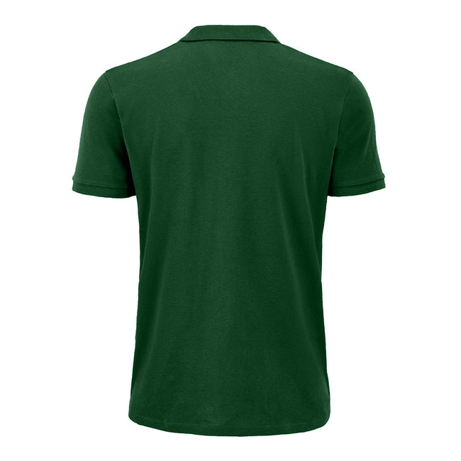 Frozen Green - Front - SOLS Mens Planet Pique Organic Polo Shirt