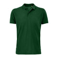 Frozen Green - Front - SOLS Mens Planet Pique Organic Polo Shirt