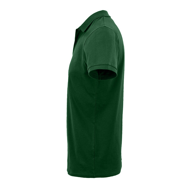 Frozen Green - Back - SOLS Mens Planet Pique Organic Polo Shirt