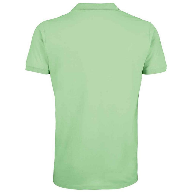 Frozen Green - Lifestyle - SOLS Mens Planet Pique Organic Polo Shirt