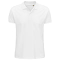 White - Front - SOLS Mens Planet Pique Organic Polo Shirt
