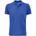 Royal Blue - Front - SOLS Mens Planet Pique Organic Polo Shirt