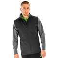 Black - Back - Result Genuine Recycled Mens Softshell Printable Body Warmer