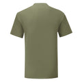 Classic Olive Green - Back - Fruit Of The Loom Mens Iconic T-Shirt (Pack Of 5)