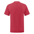 Heather Red - Back - Fruit Of The Loom Mens Iconic T-Shirt (Pack Of 5)