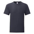 Deep Navy - Front - Fruit Of The Loom Mens Iconic T-Shirt (Pack Of 5)